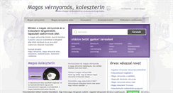 Desktop Screenshot of magas-vernyomas-koleszterin.hu
